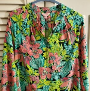 Lilly Pulitzer Blouse size Small silk NWT